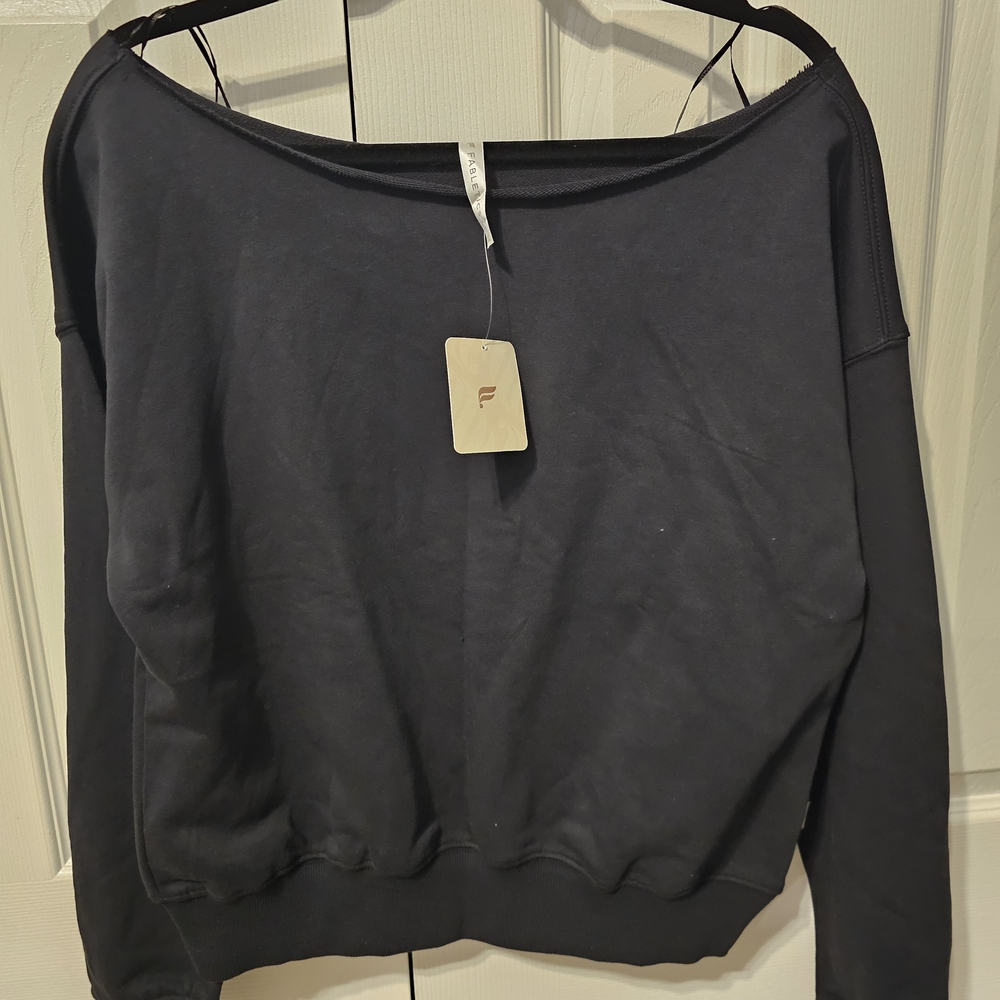Fabletics Black Off-Shoulder Top